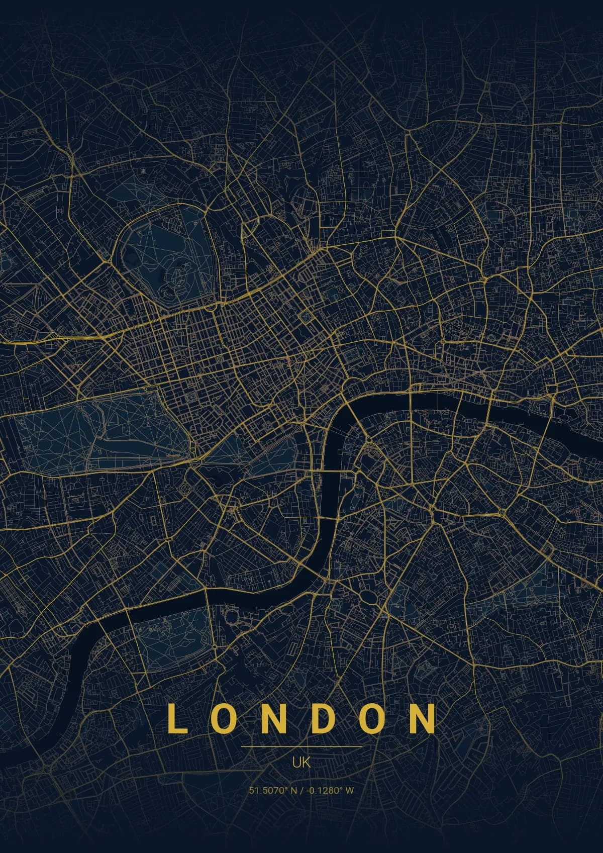 London map poster