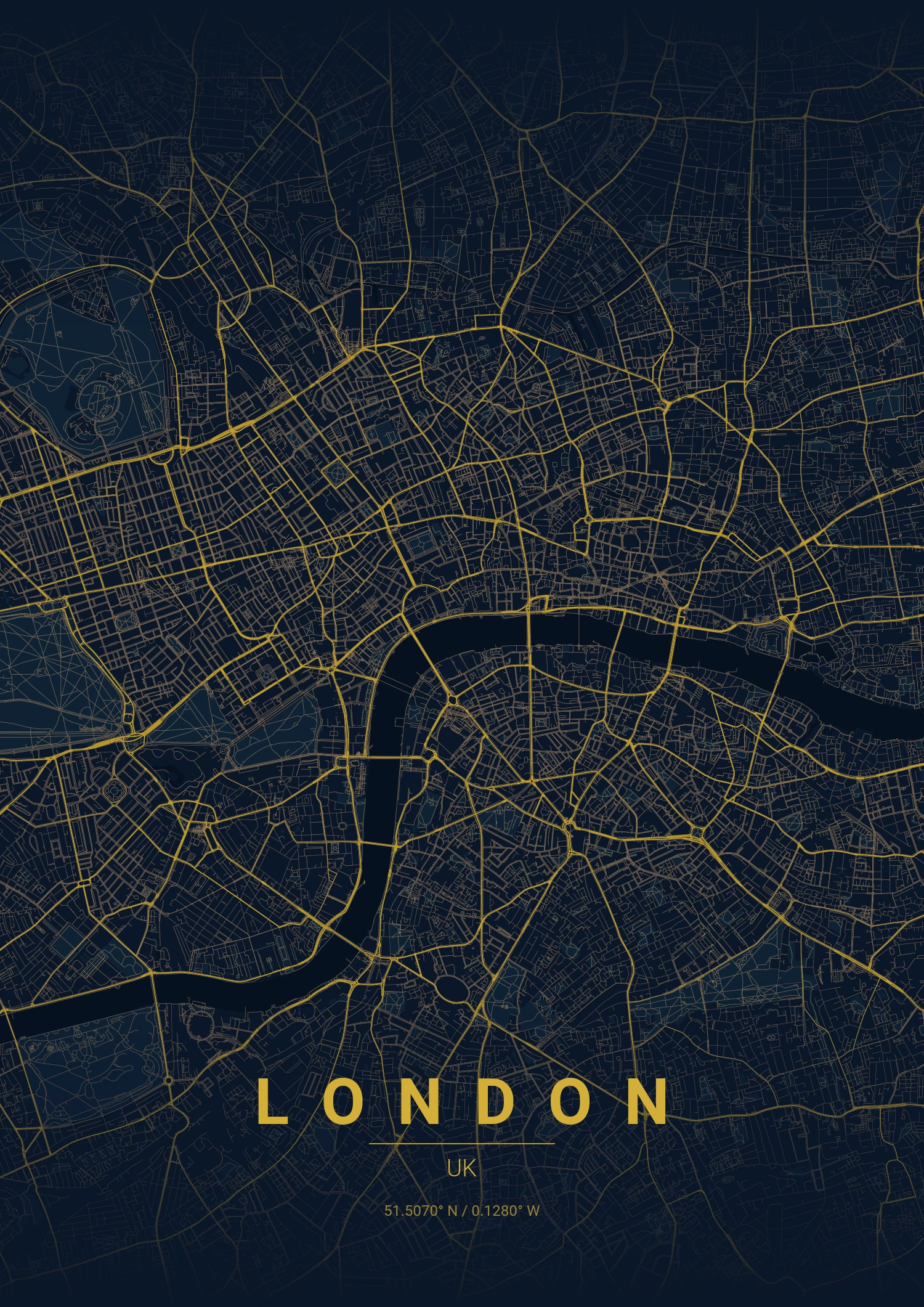 London map poster